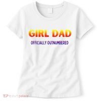 Girl Dad Officially Outnumbered Gift Women's T-Shirt thumb 0