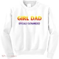 Girl Dad Officially Outnumbered Gift Kids Sweatshirt thumb 0