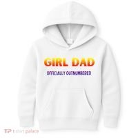 Girl Dad Officially Outnumbered Gift Kids Hoodie thumb 0