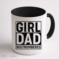 Girl Dad #OutNumbered Coffee Mug thumb 1