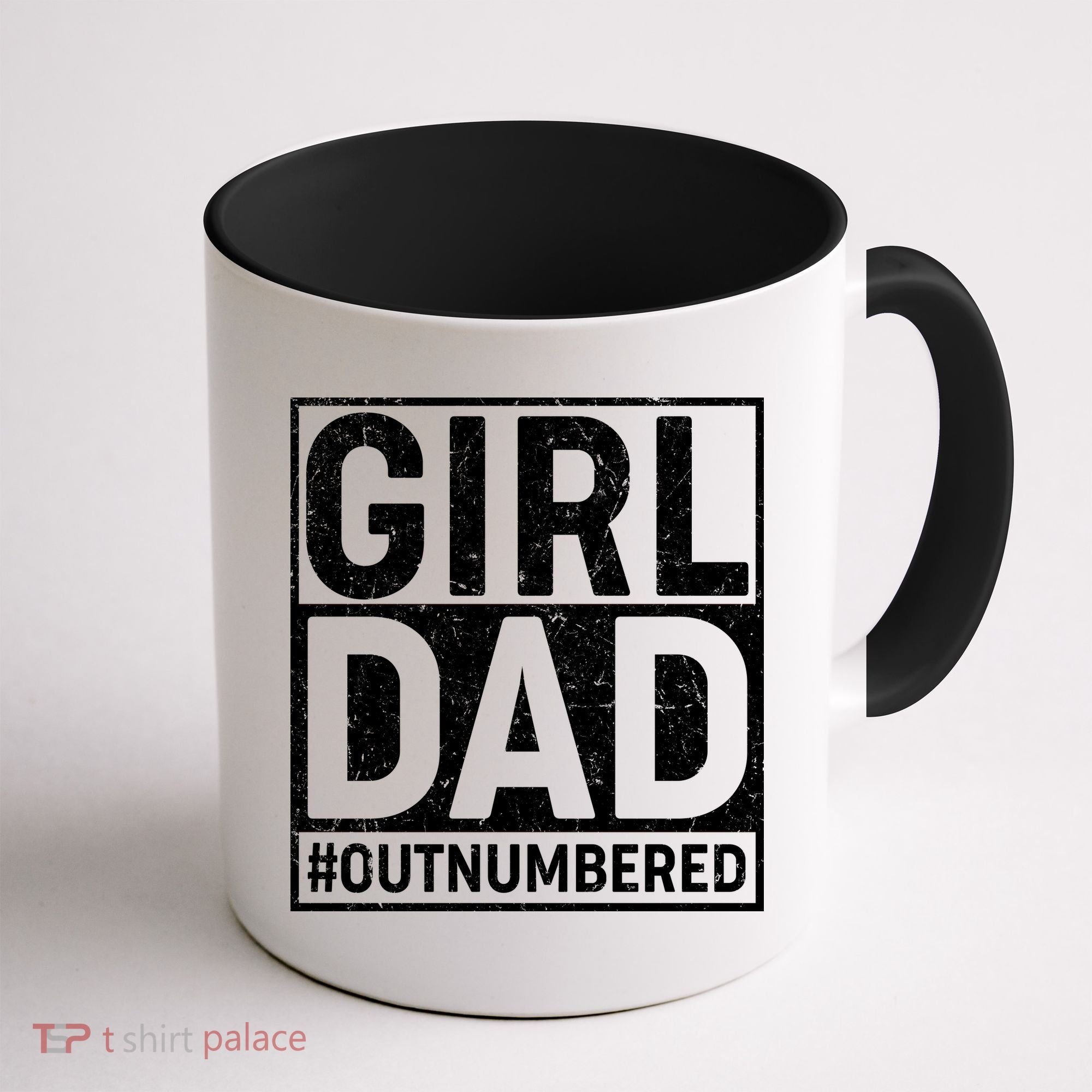 Girl Dad #OutNumbered Coffee Mug