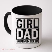 Girl Dad #OutNumbered Coffee Mug thumb 0