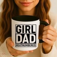 Girl Dad #OutNumbered Coffee Mug thumb 3