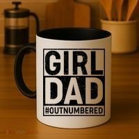 Girl Dad #OutNumbered Coffee Mug thumb 4