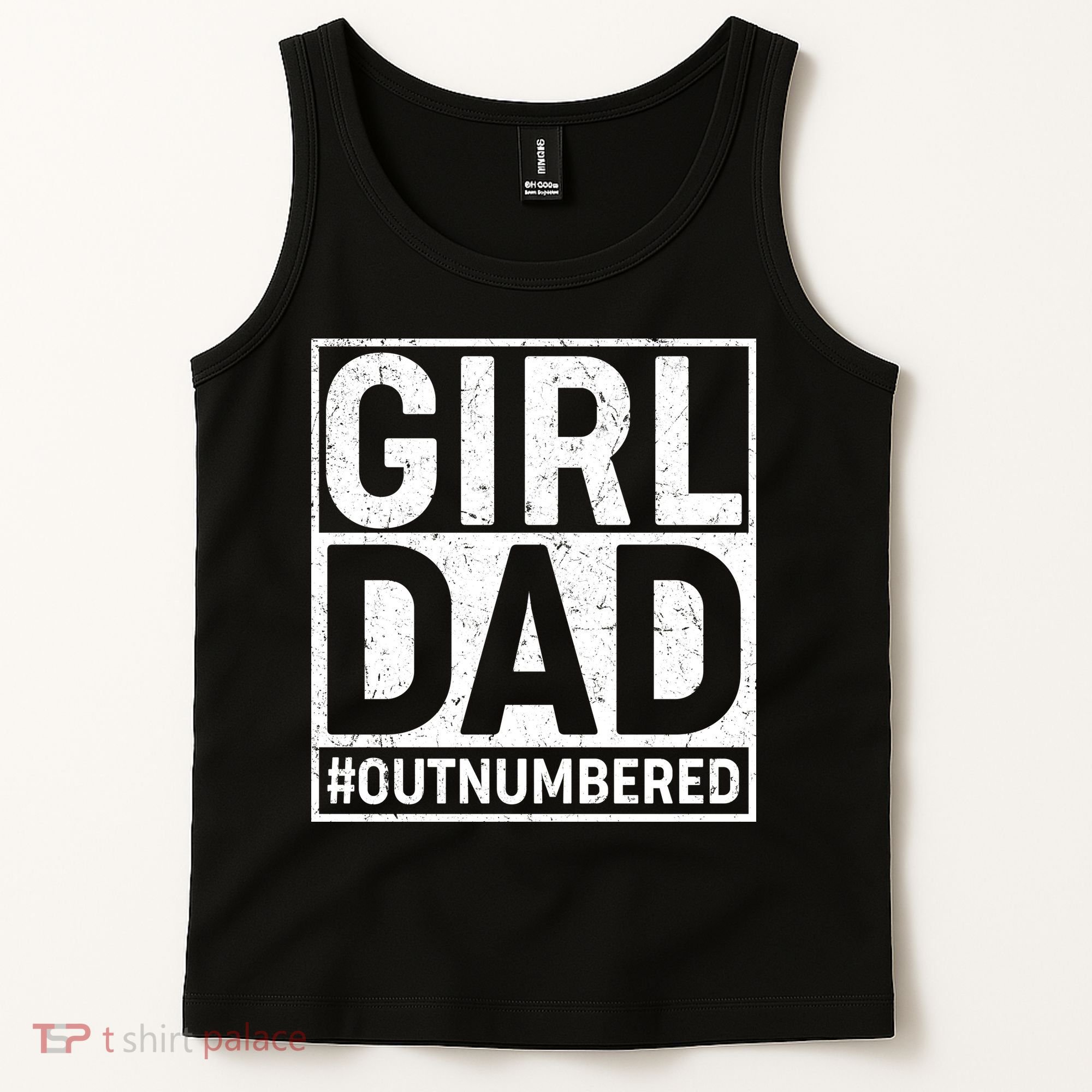 Girl Dad #OutNumbered Tank Top