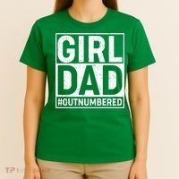 Girl Dad #OutNumbered T-Shirt thumb 4