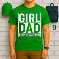 Girl Dad #OutNumbered T-Shirt thumb 6