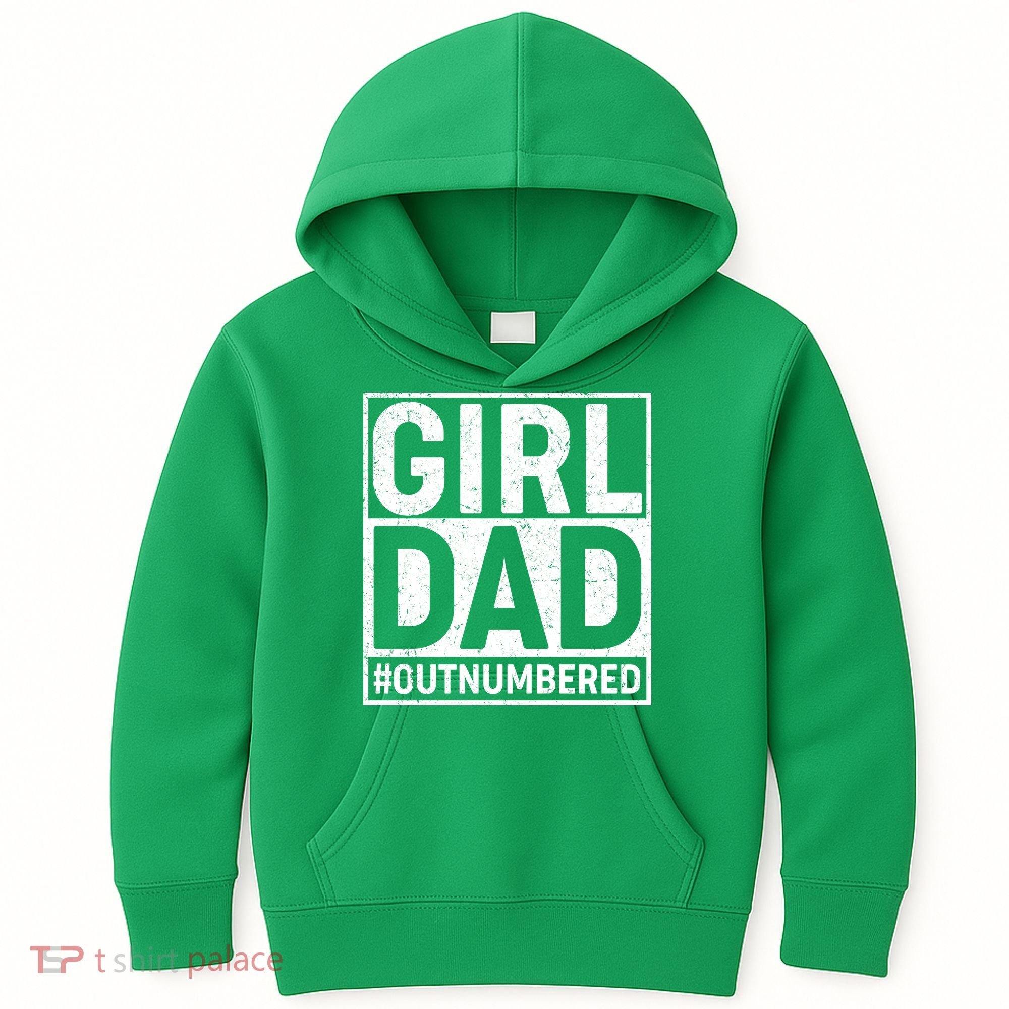 Girl Dad #OutNumbered Kids Hoodie