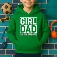 Girl Dad #OutNumbered Kids Hoodie thumb 2