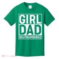 Girl Dad #OutNumbered Kids T-Shirt thumb 0