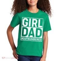 Girl Dad #OutNumbered Kids T-Shirt thumb 2