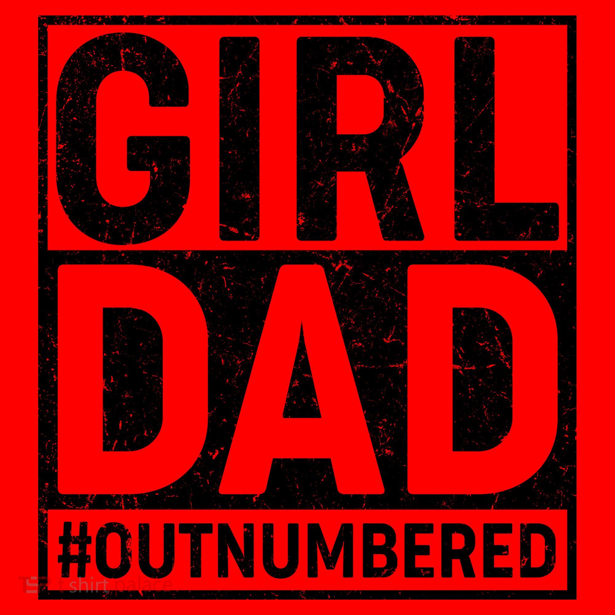 Girl Dad #OutNumbered Santa Hat