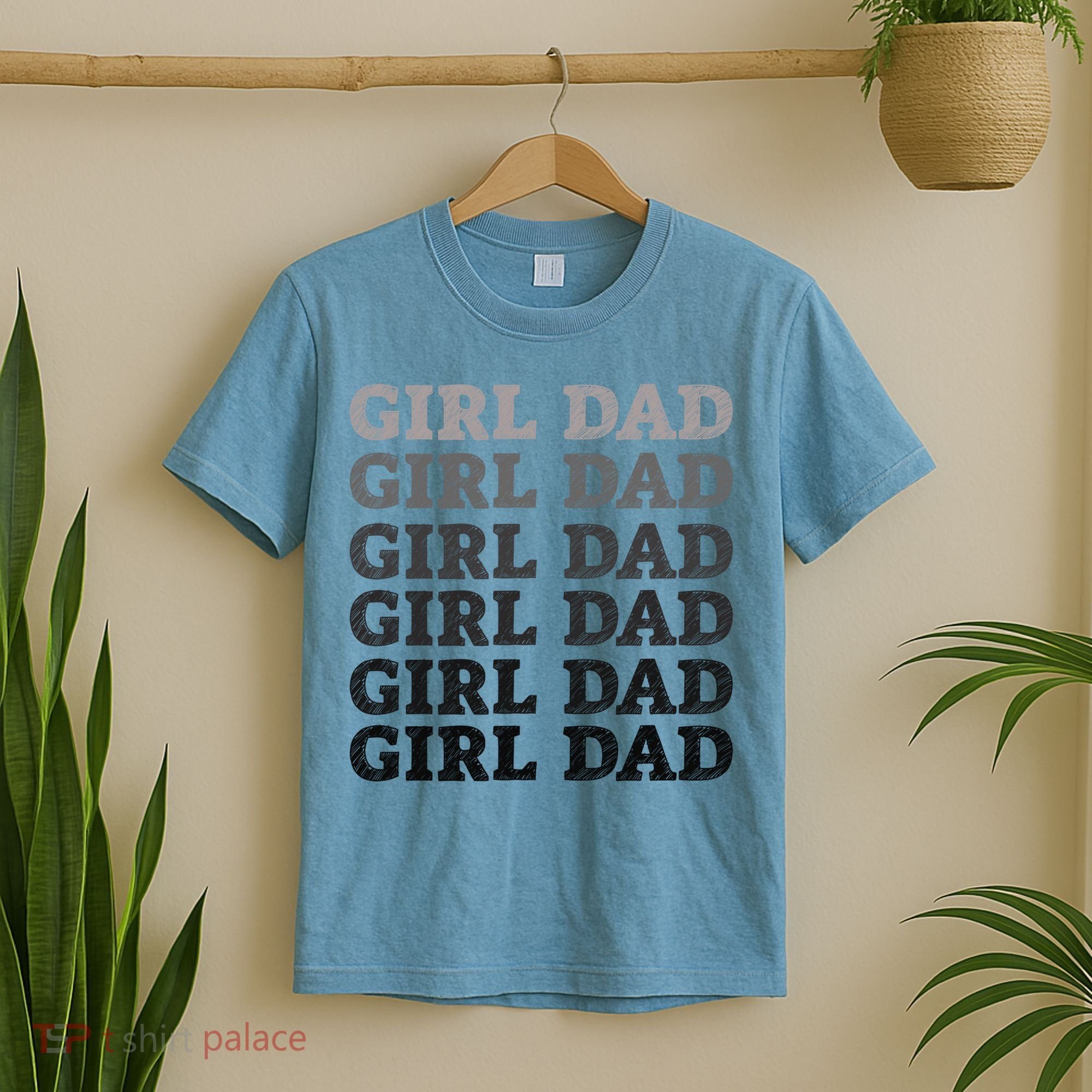 Girl Dad Outnumbered Proud New Father Gift T-Shirt