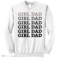 Girl Dad Outnumbered Proud New Father Gift Sweatshirt thumb 0