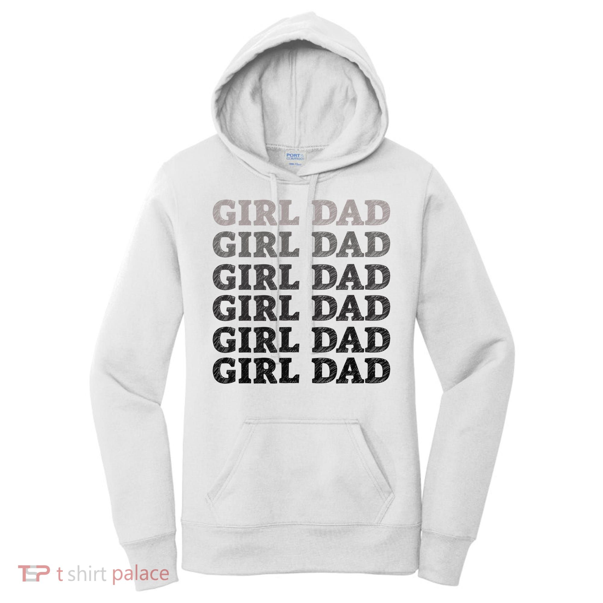 Girl Dad Outnumbered Proud New Father Gift Women's Hoodie
