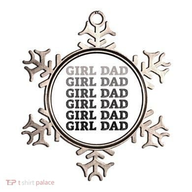 Girl Dad Outnumbered Proud New Father Gift Ornament