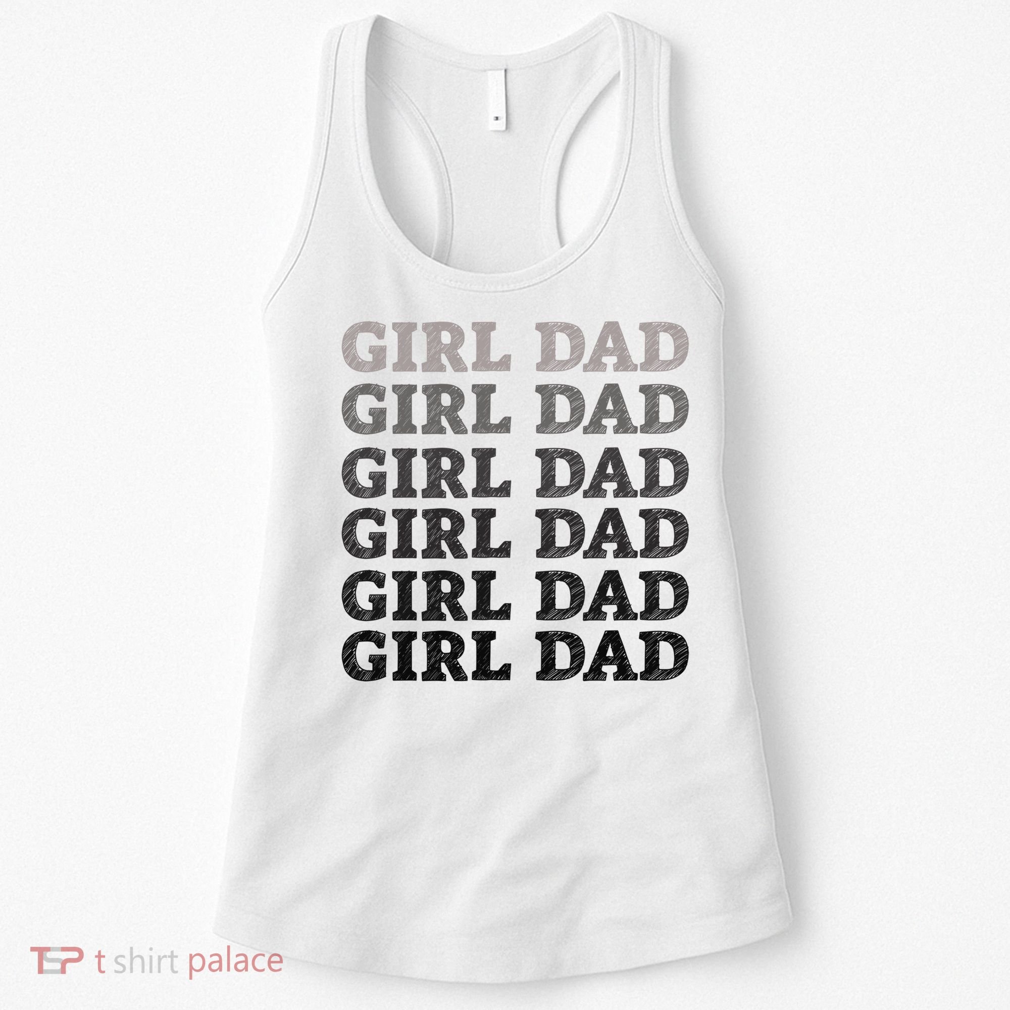 Girl Dad Outnumbered Proud New Father Gift Women's Tank Top