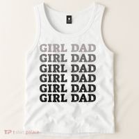 Girl Dad Outnumbered Proud New Father Gift Tank Top thumb 2