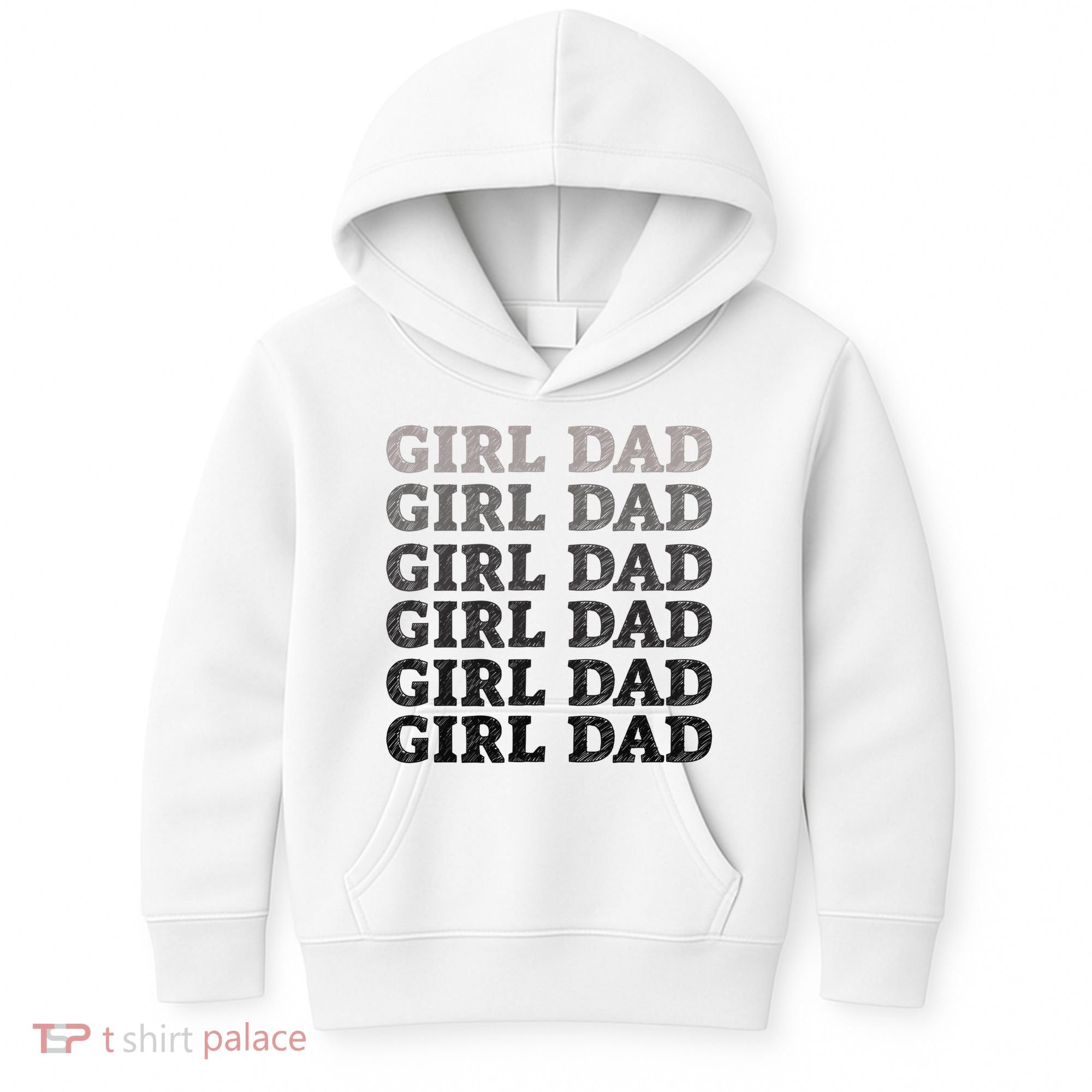 Girl Dad Outnumbered Proud New Father Gift Kids Hoodie
