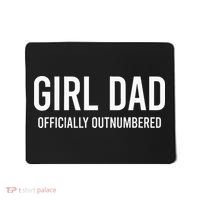 Girl Dad Officially Outnumbered Funny Mousepad thumb 0