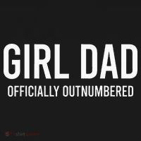 Girl Dad Officially Outnumbered Funny Mousepad thumb 1