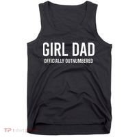 Girl Dad Officially Outnumbered Funny Tank Top thumb 0
