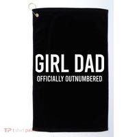 Girl Dad Officially Outnumbered Funny Golf Towel thumb 0