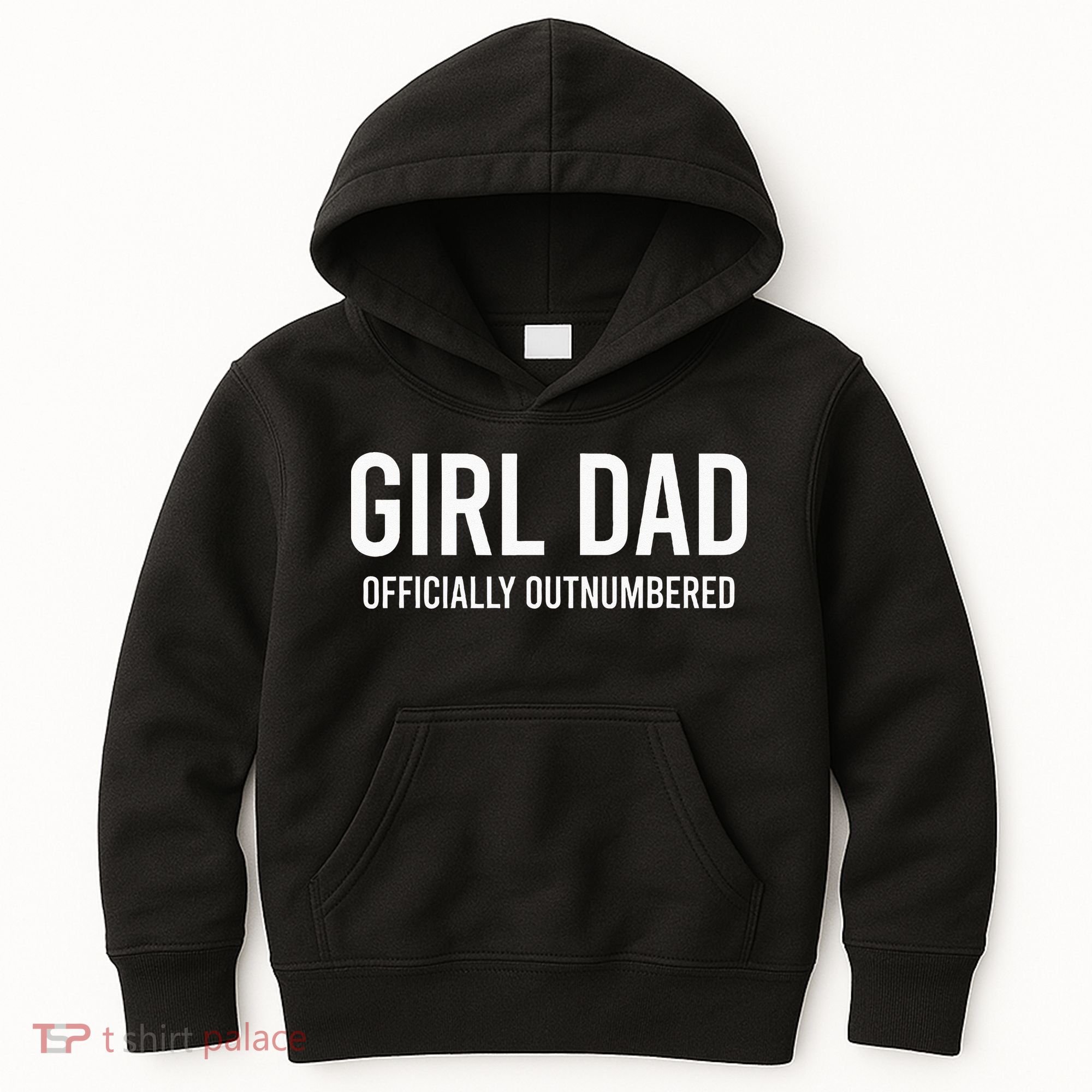 Girl Dad Officially Outnumbered Funny Kids Hoodie