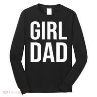 Girl Dad Pocket Print Daddy Papa Father's Day Long Sleeve Shirt thumb 0