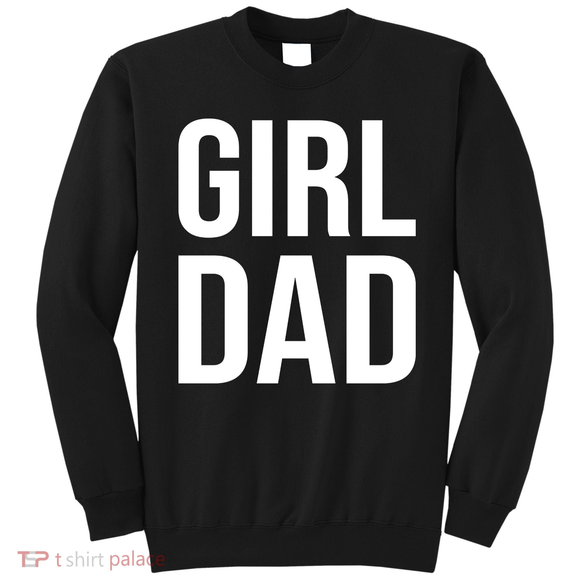Girl Dad Pocket Print Daddy Papa Father's Day Sweatshirt