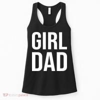 Girl Dad Pocket Print Daddy Papa Father's Day Women's Tank Top thumb 0