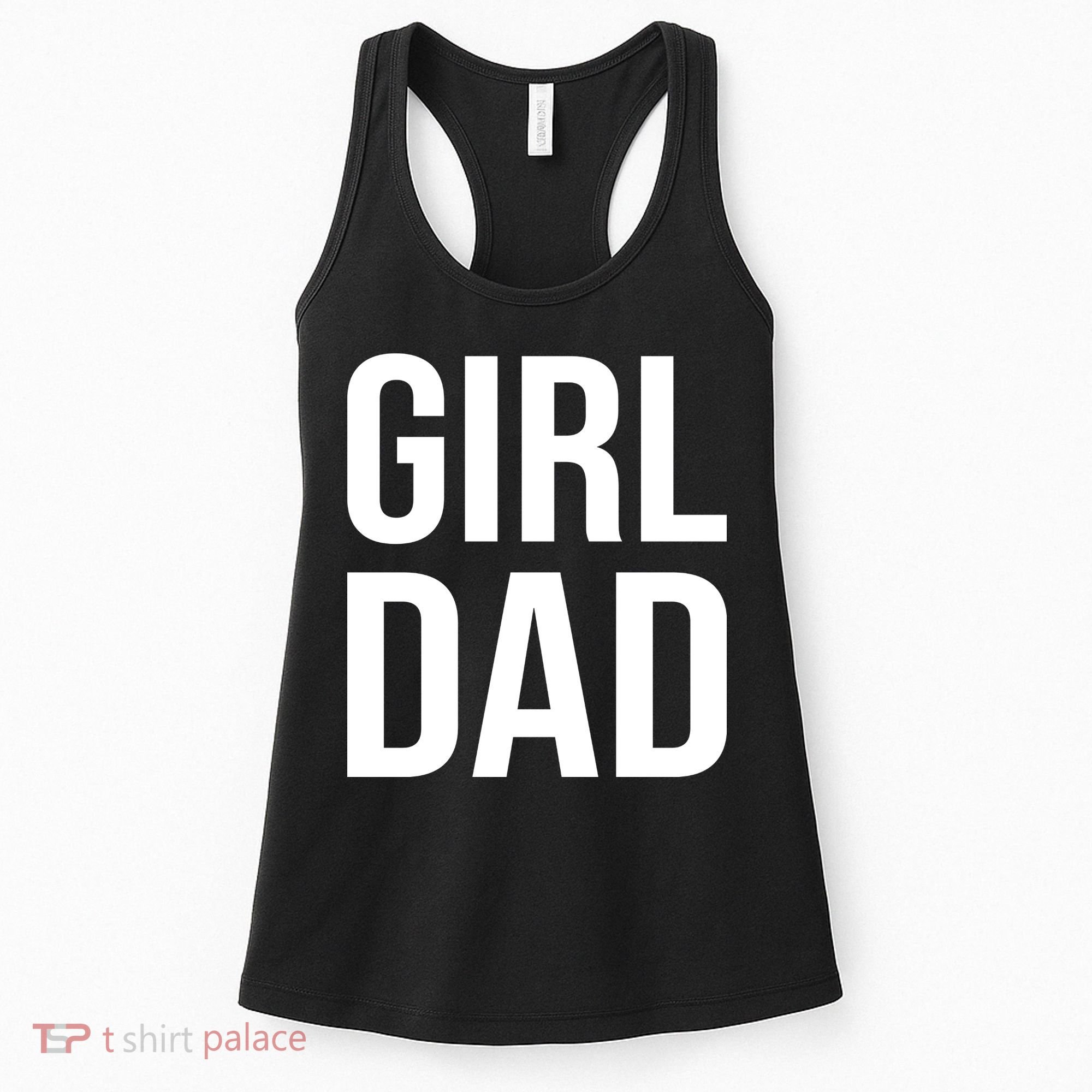 Girl Dad Pocket Print Daddy Papa Father's Day Women's Tank Top