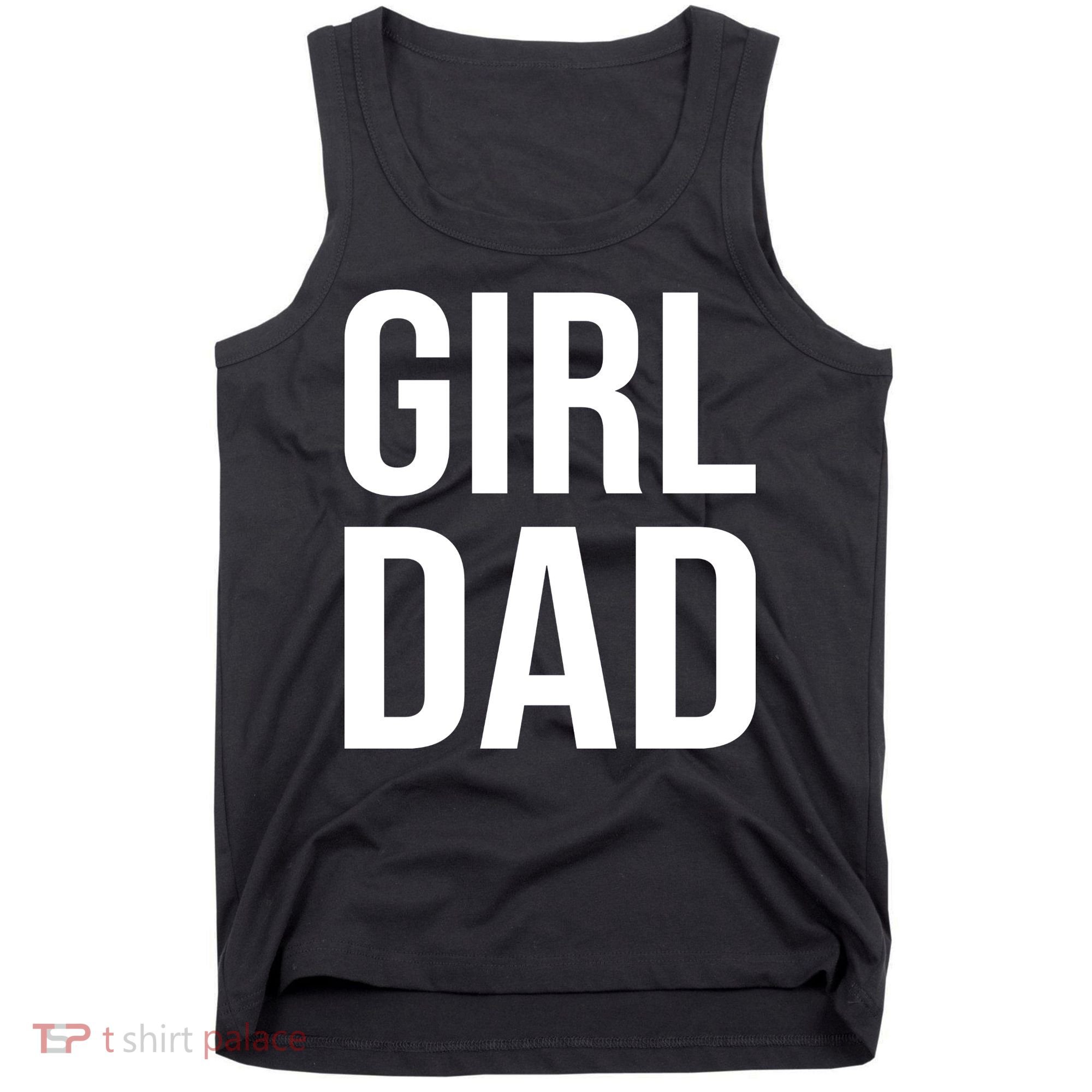 Girl Dad Pocket Print Daddy Papa Father's Day Tank Top