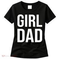 Girl Dad Pocket Print Daddy Papa Father's Day Women's T-Shirt thumb 0