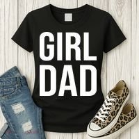 Girl Dad Pocket Print Daddy Papa Father's Day Women's T-Shirt thumb 3