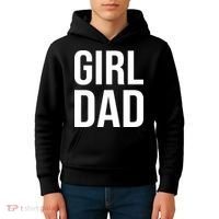 Girl Dad Pocket Print Daddy Papa Father's Day Kids Hoodie thumb 4