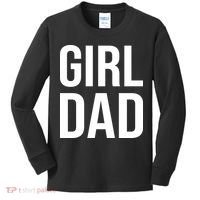 Girl Dad Pocket Print Daddy Papa Father's Day Kids Long Sleeve Shirt thumb 0