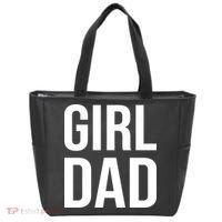 Girl Dad Pocket Print Daddy Papa Father's Day Tote Bag thumb 0