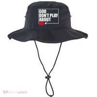 God DonT Play About Me Funny Bucket Hat thumb 0