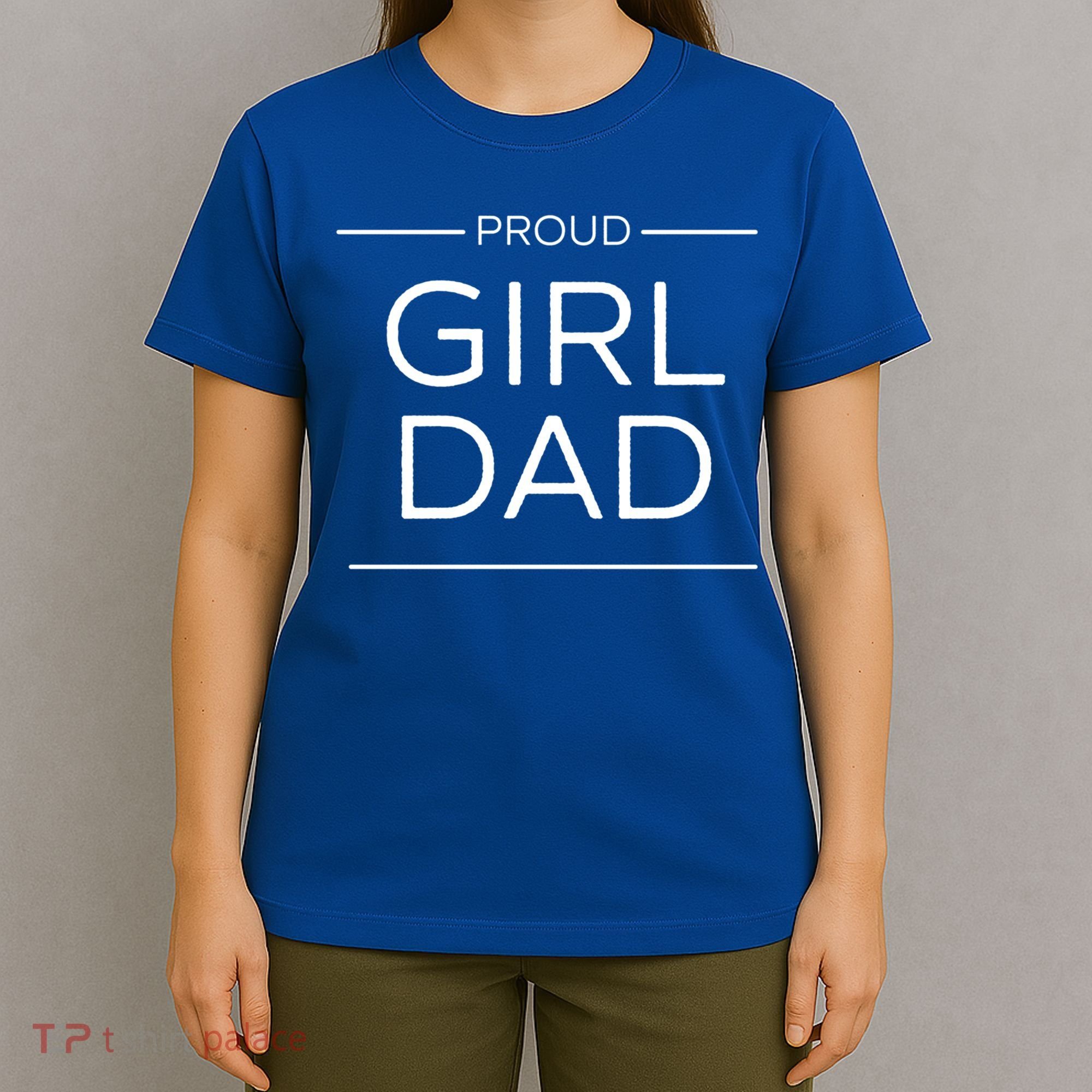 Girl Dad Proud Girl Dad Outnumbered Girl Dad Gift T-Shirt