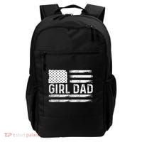 Girl Dad Proud FatherS Day Distressed Flag Apparel Backpack thumb 0