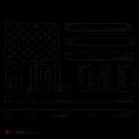 Girl Dad Proud FatherS Day Distressed Flag Apparel Coffee Mug thumb 5