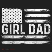 Girl Dad Proud FatherS Day Distressed Flag Apparel Tumbler thumb 3
