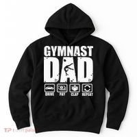 Gymnast Dad Proud Gymnastics Father Humor Hoodie thumb 0
