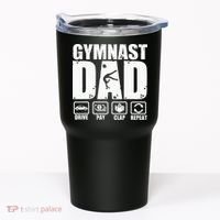 Gymnast Dad Proud Gymnastics Father Humor Tumbler thumb 0