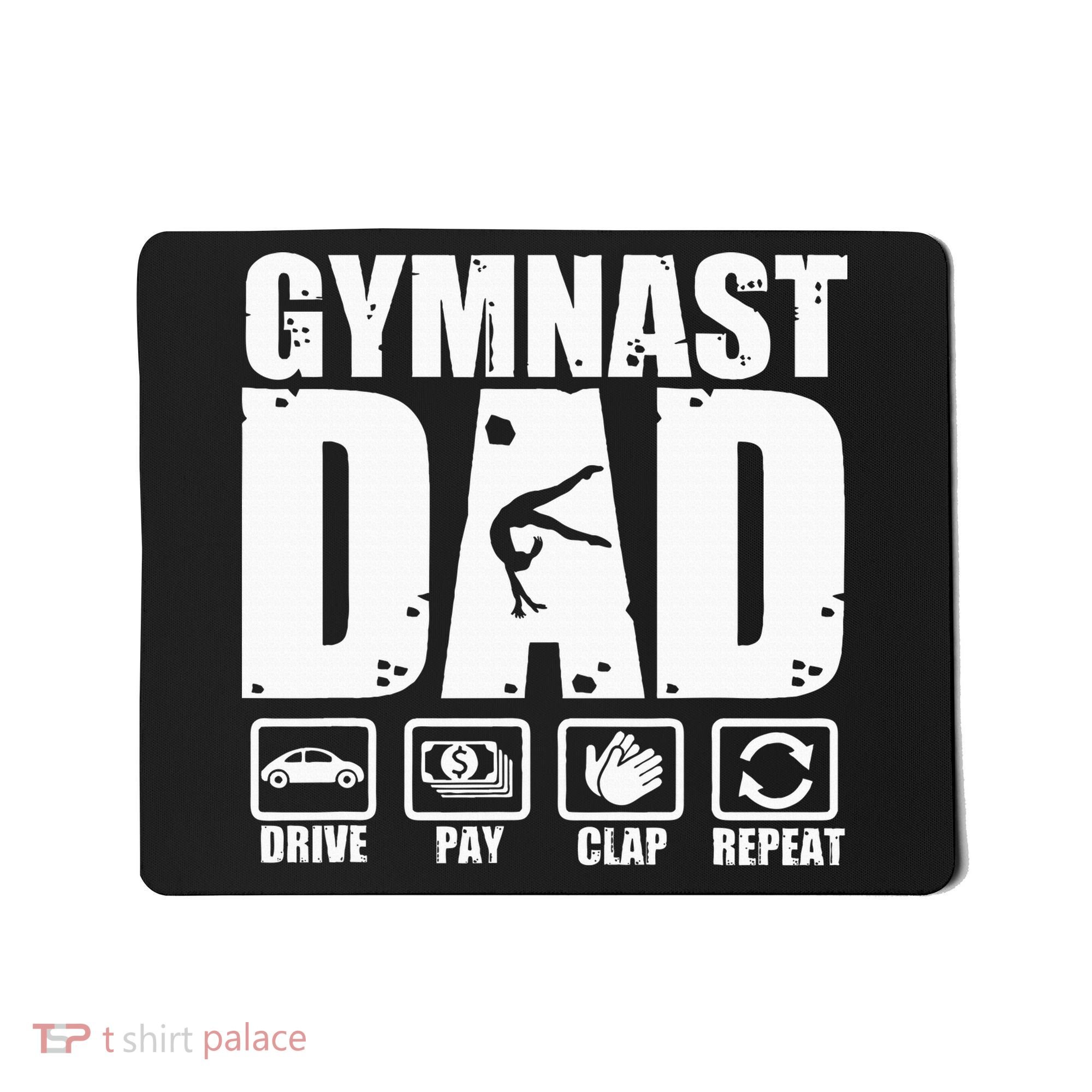 Gymnast Dad Proud Gymnastics Father Humor Mousepad