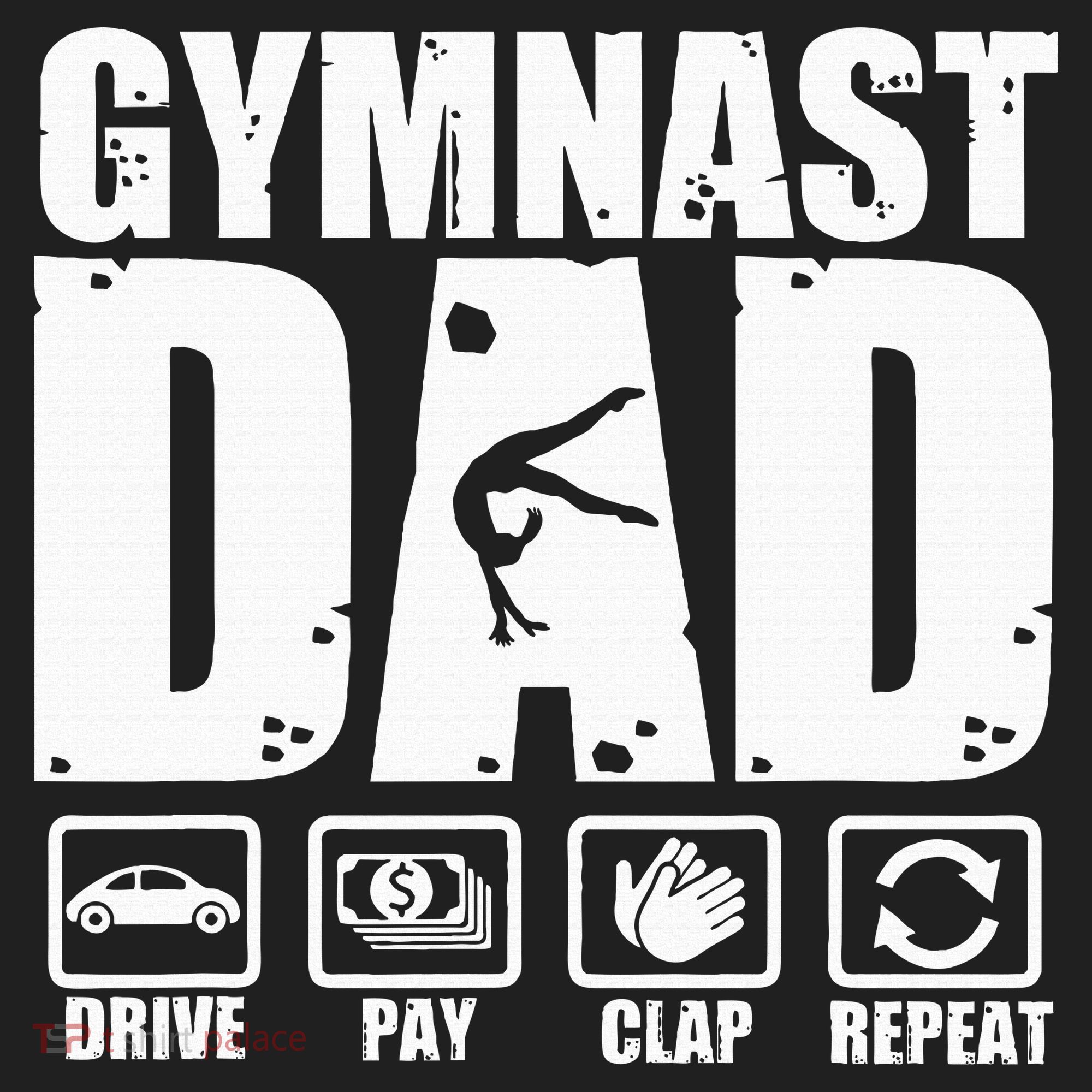 Gymnast Dad Proud Gymnastics Father Humor Hat