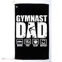 Gymnast Dad Proud Gymnastics Father Humor Golf Towel thumb 0