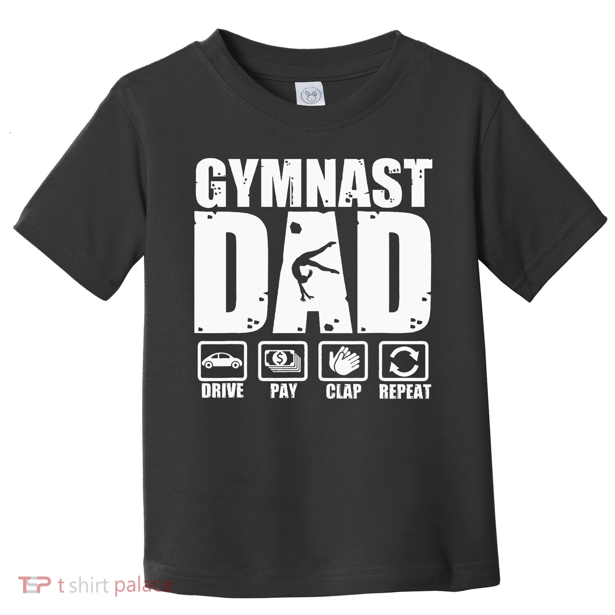 Gymnast Dad Proud Gymnastics Father Humor Toddler T-Shirt