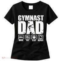 Gymnast Dad Proud Gymnastics Father Humor Women's T-Shirt thumb 0